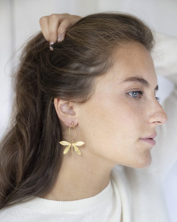 Boucles Libellules *Prestige plaqué or – Image 3