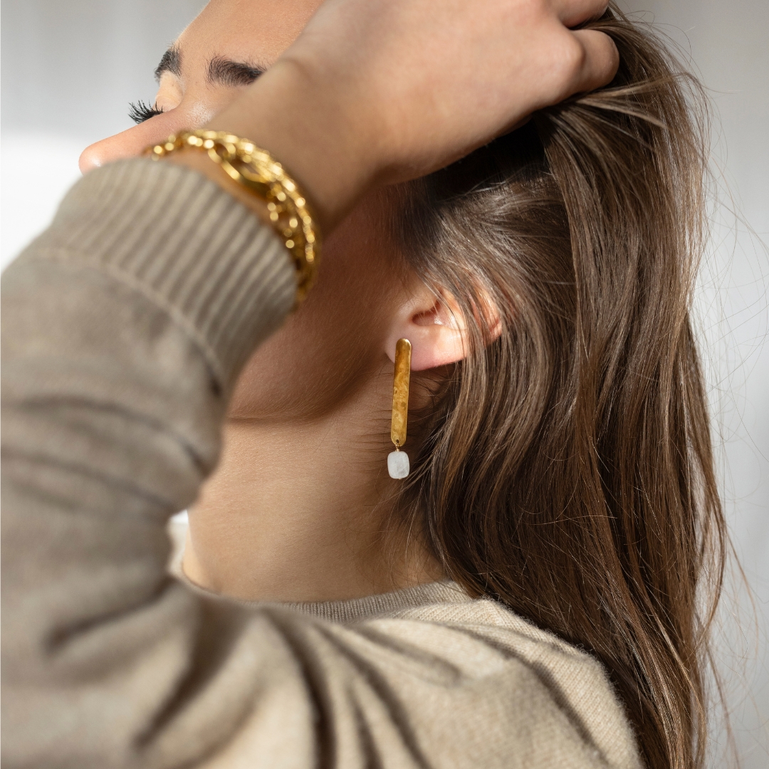 Boucles Ellie *Quartz blanc