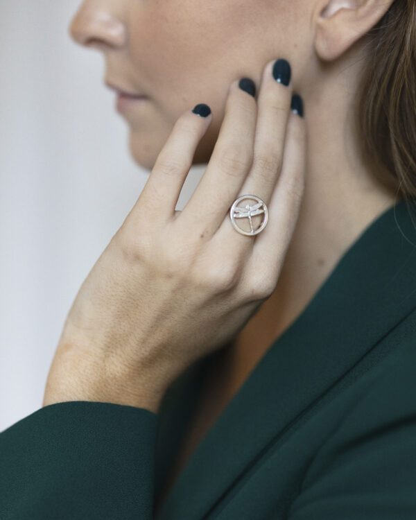 Bague Libellule *Argent – Image 3