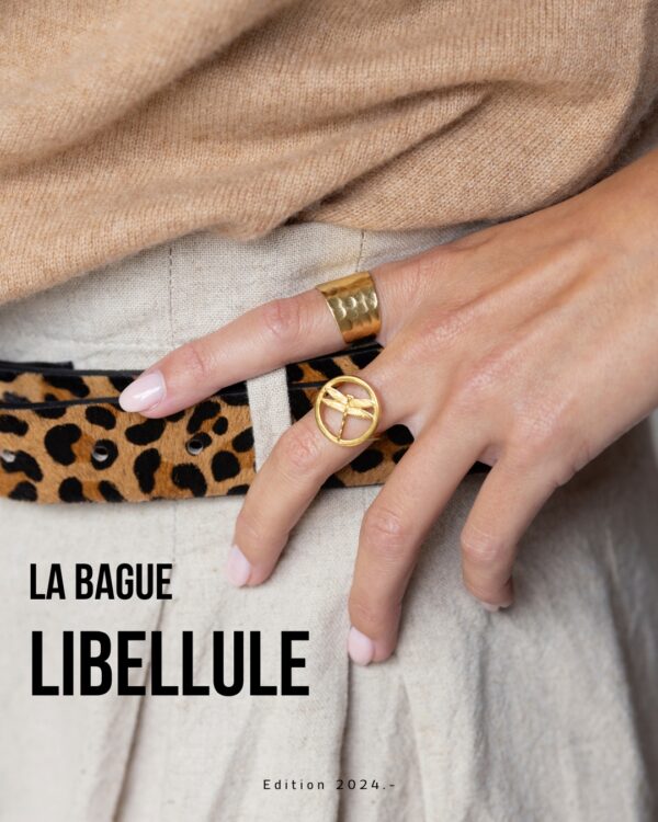 Bague Libellule *Plaqué or – Image 3