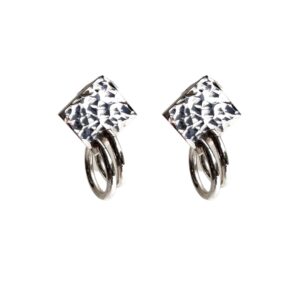 Boucles Elina *martelée Argent