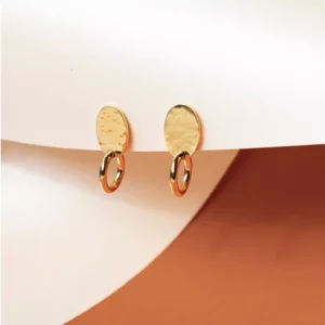 Boucles Lea *martelée Plaqué or