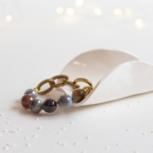 Bracelet Maillons *Agate du Botswana