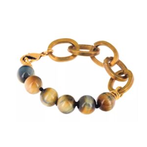 Bracelet Maillons *Oeil de tigre