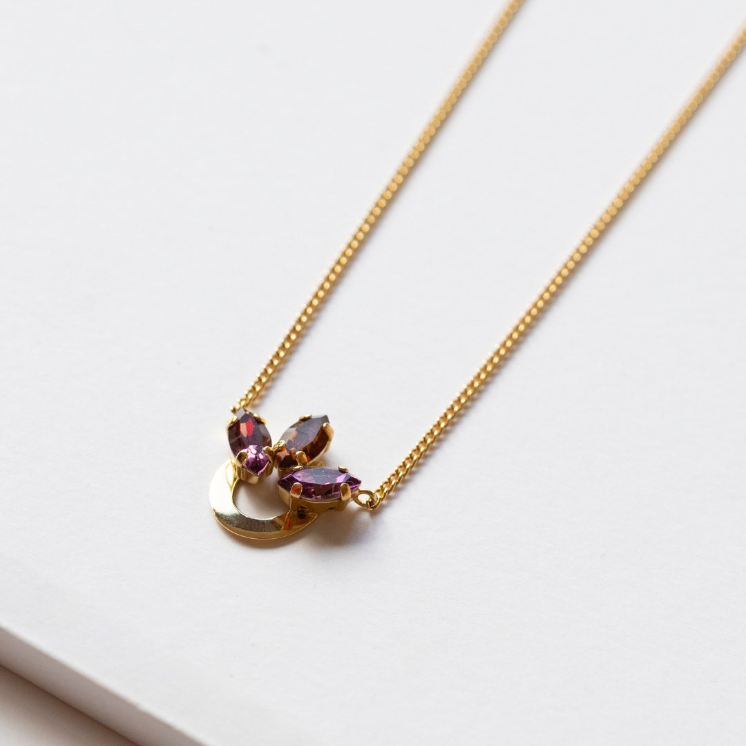Collier Soléa *Aubergine